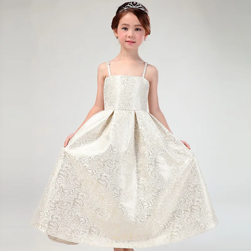 Latest Eropean Style Long Flower Girl font b Dresses b font font b Fancy b font