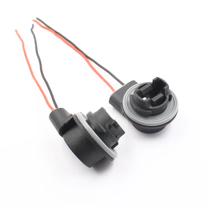 car bulb connector T25 3156 3157 P27W bulb socket harness plug connector t25 3156 Wiring Socket for LED Signal Light lamp holder