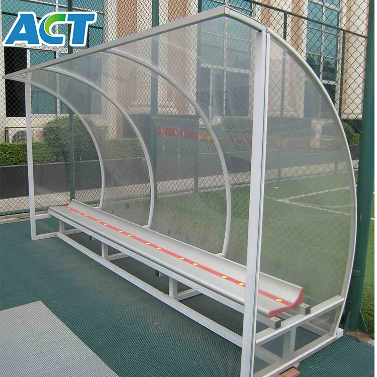 4m portable football team shelter soccer player bench dugout factory price PY-ZKBB-8