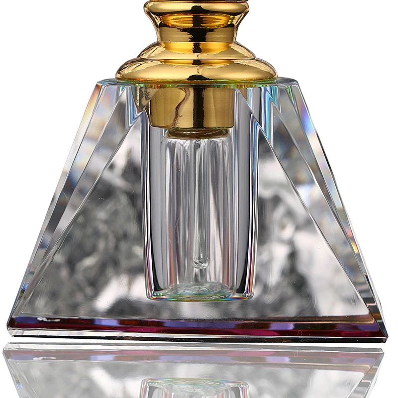 H&D Vintage Mini Crystal Perfume Bottle Scented Fragrance Container for Travel Refillable 3ml