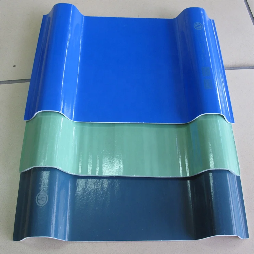 Higoal FRP Bi-color roof sheet corrugated panel plastic roofing sheet