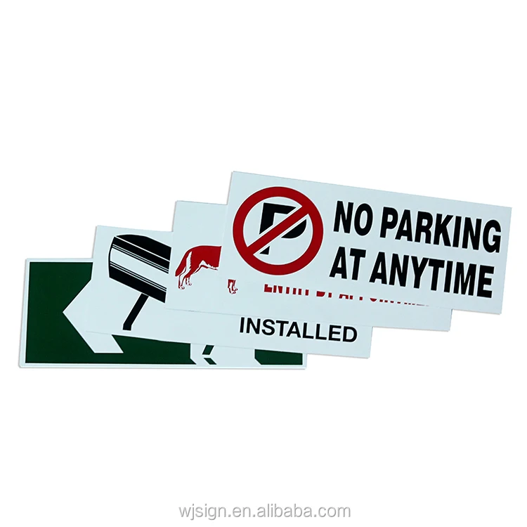 China Manufacturer Luminous Plastic Logo Custom Traffic Safety Warning Road Sign