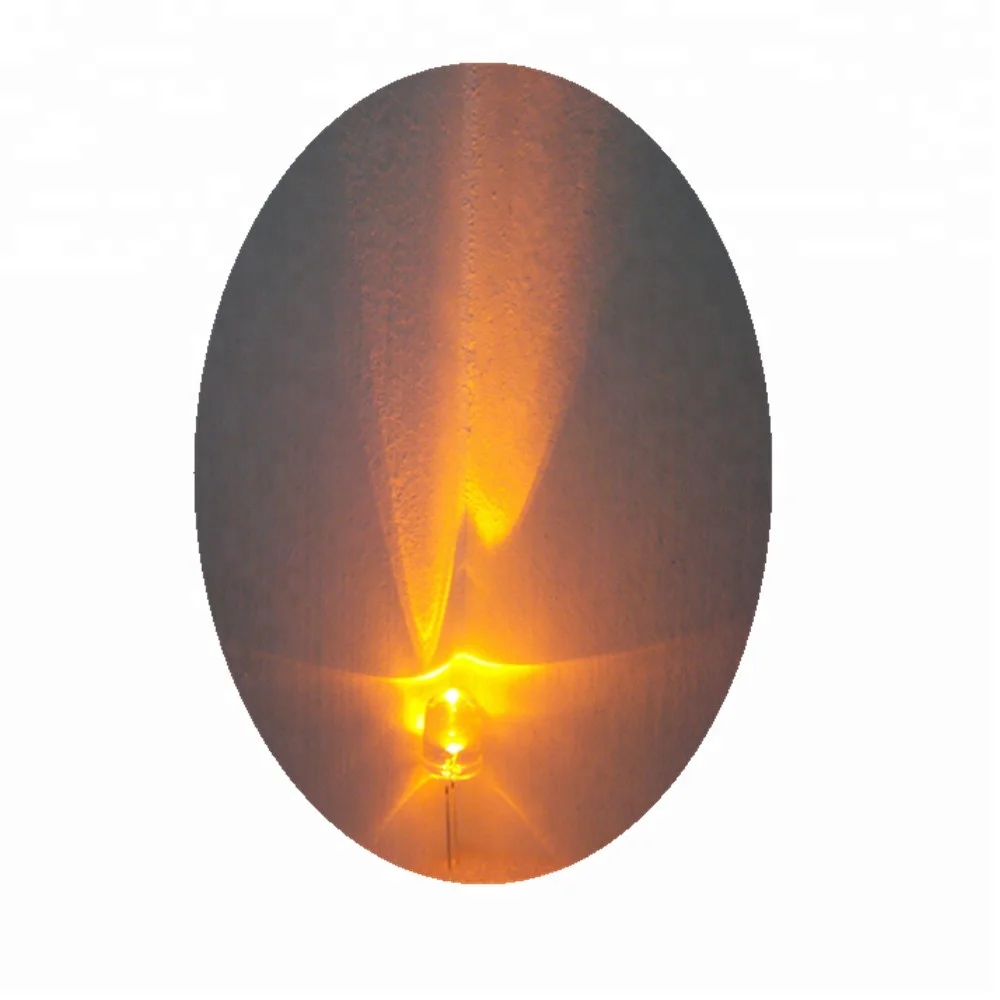 Diffused 585nm - 590nm - 595nm 10mm Yellow led diode for underwater light