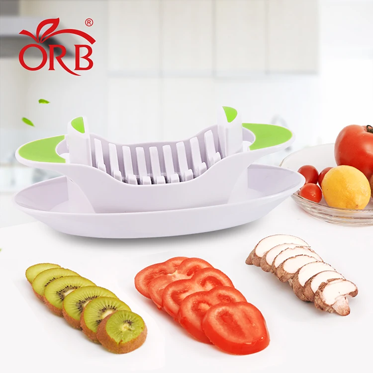 Kitchen Multifunctional Manual Fruit and Vegetable Cutter Easy-to-Use Tomato slicer with stainless steel blade