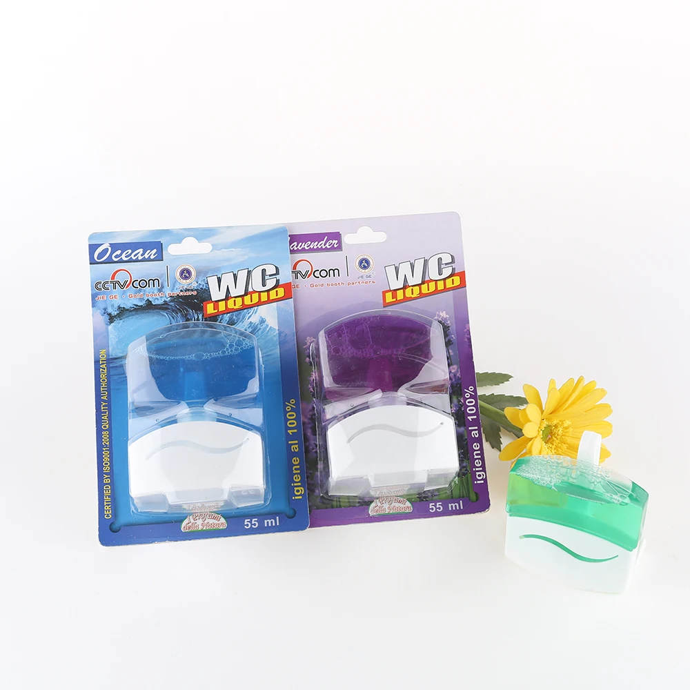 Environmentally friendly powerful acid thickener formulas flushable liquid bottle toilet cleaner