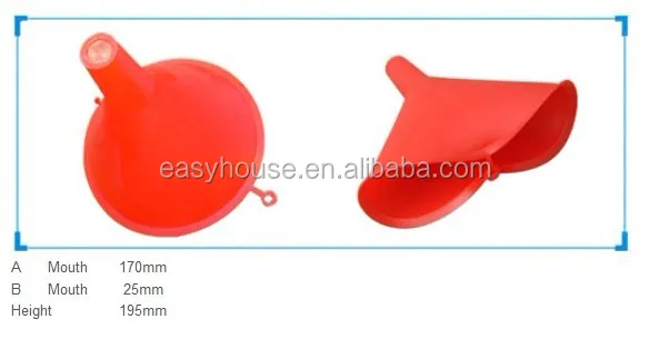 
food grade plastic large kitchen oil funnel with filter 