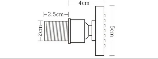 6 pcs round brass wall shower jet Bathroom Water Saving Shower Square Solid Brass Body Sprays Massage with Chrome Finish Spa Jet