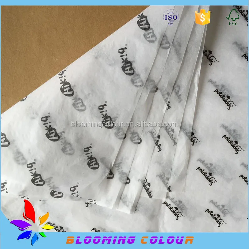 Widely used goods packaging high Quality custom printed Tissue Paper/warpping tissue paper