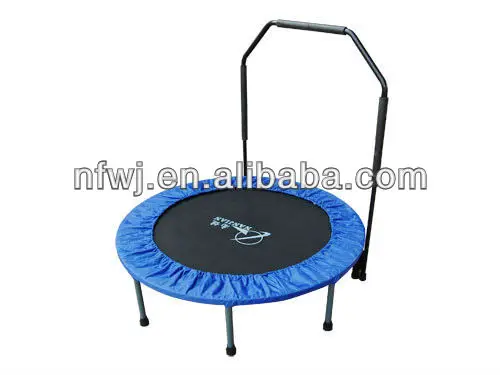 
Folding round kids cheap mini trampoline pad with handle for sale 
