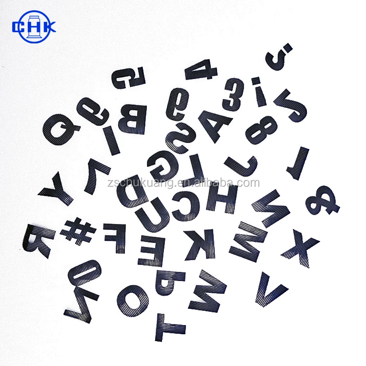 Soft Hook and Loop Alphabet, Number and Punctuation Mark Tag