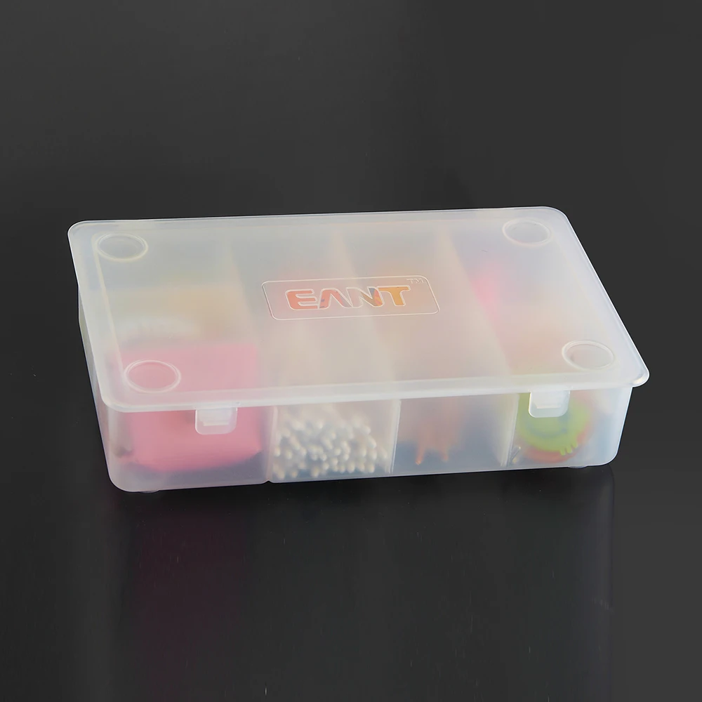 Plastic partitioned mini small compartment storage container with divided