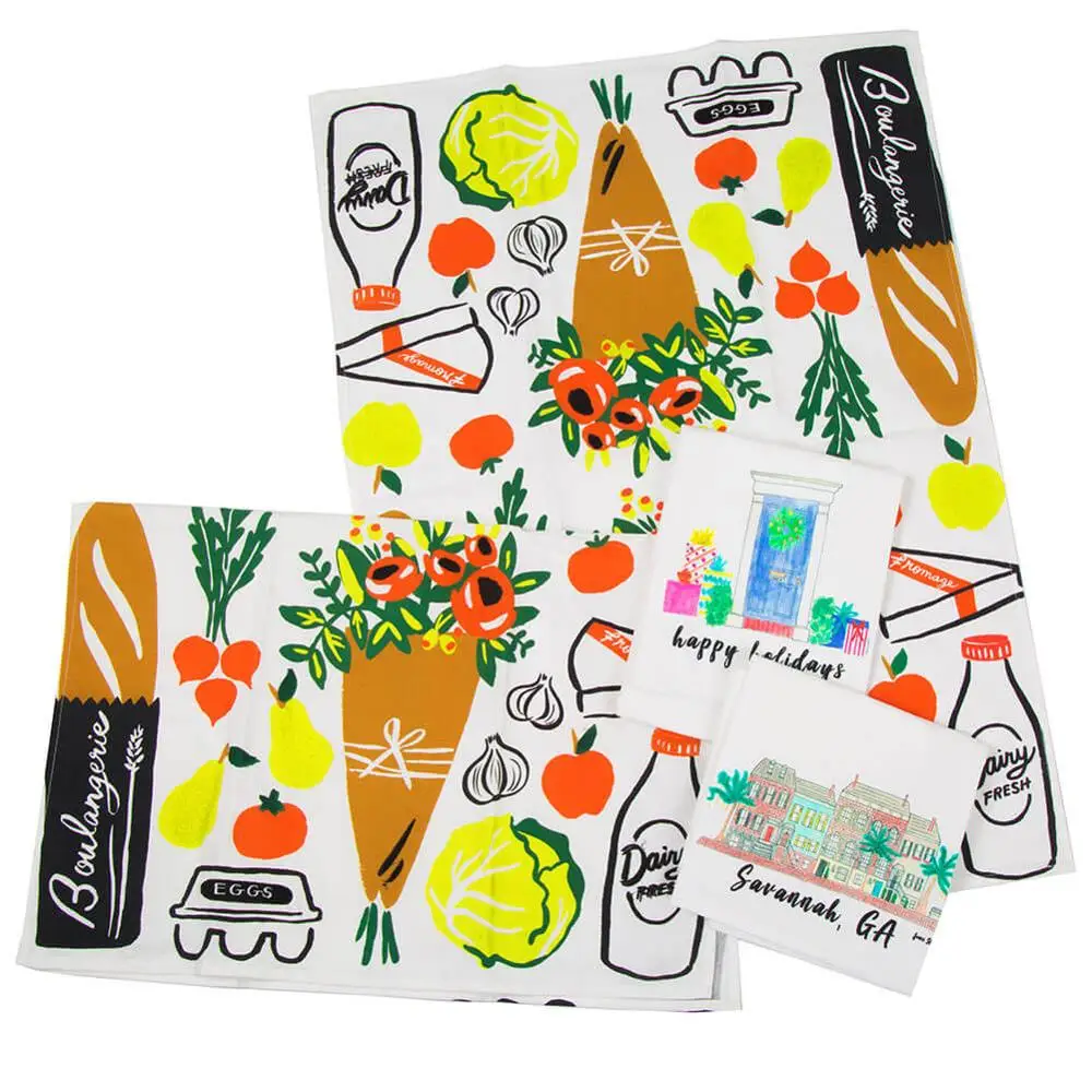 
HY 100% Polyester Mircofibre Terri Tea Towel Wholesale 