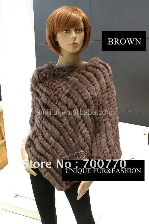 
2015 winter women dyed color sheared rabbit fur stole /#00S31 