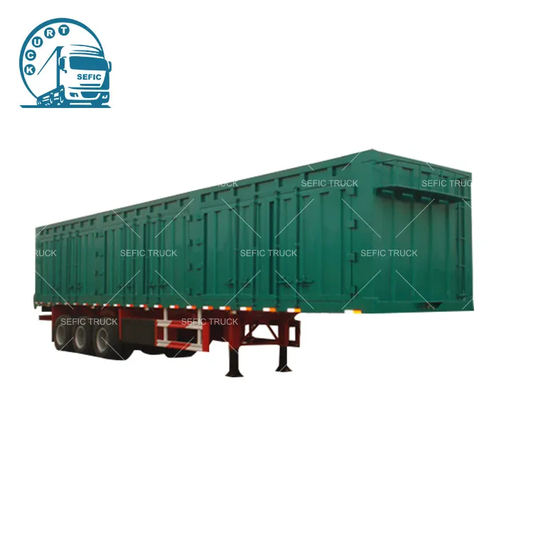 
Custom Design Animal Vegetable Coal Transporting Fence Semi Trailer 