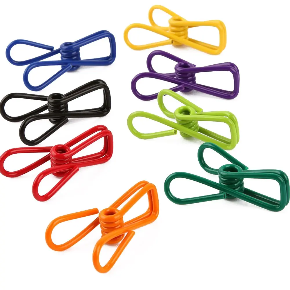 Multi-Purpose Clothesline Utility Clips, Steel Wire Clips by Blovess