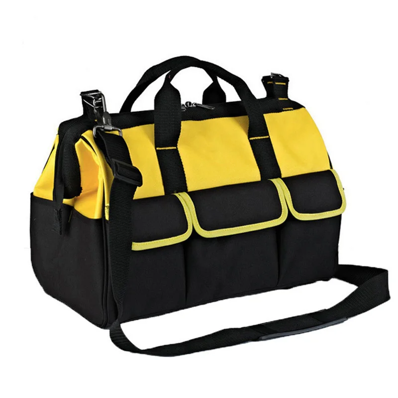 
Foldable Portable Waterproof work yellow and black Single Shoulde Tool Bags  (62121336107)