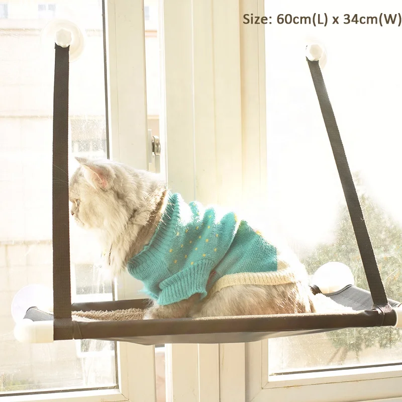 Mounted Cat Window Perch with Heavy Duty Suction Cups