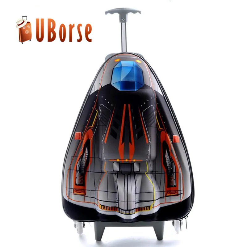 
New 3D EVA airplane kids luggage trolley suitcase rolling kids school bag children luggage 