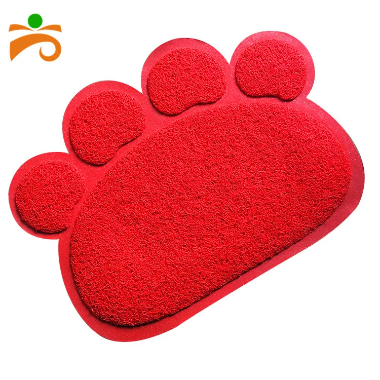 Горячие продажи Paw Дизайн ПВХ корм мат