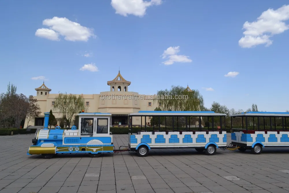 China High Quality Amusement Park 107 Passengers Road Dotto Sightseeing Electric Tourist Trackless Train