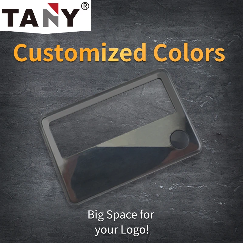 OEM/ODM Screen Card  Magnifier  Glasses with Led Lamp with UV Light Flashlight Magnifying