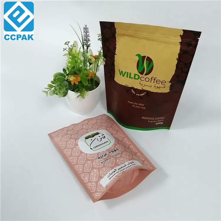 Matt Pouch Multicolor Flat Doypack Zip lock No Aluminum Custom Heat Sealed Stand Up Zipper Lock Mylar pouch