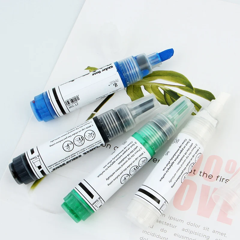 8.5mm White And Black Marker Leather Paint Pen OEM Oil Paint Marker