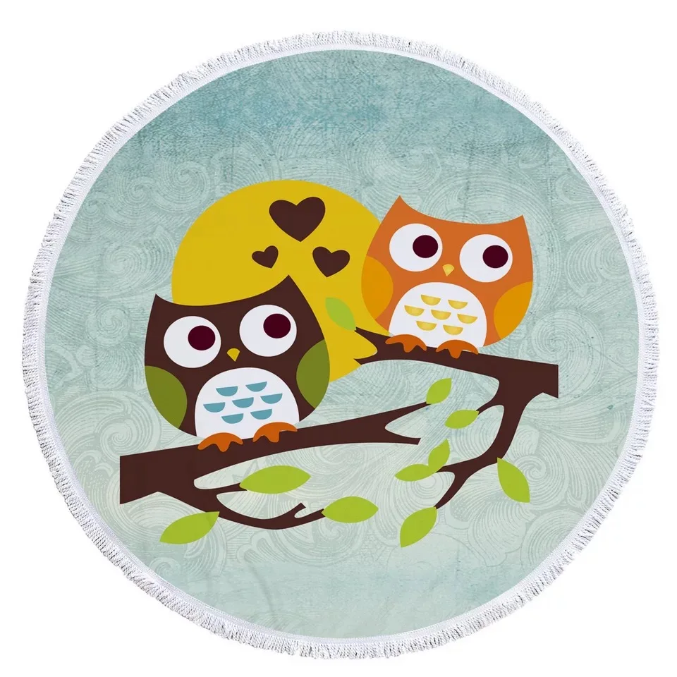 Полный возраст 150*150 см смешные 100% микрофибра круглый пляжное полотенце