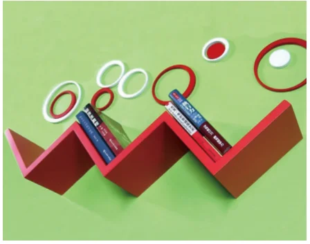 Modern design wooden CD racks good quality decoration CD shelf