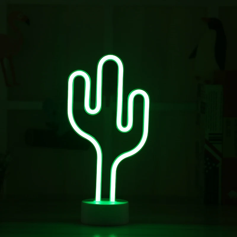 
2018 new led neon lamp neon decoration light cactus mode 