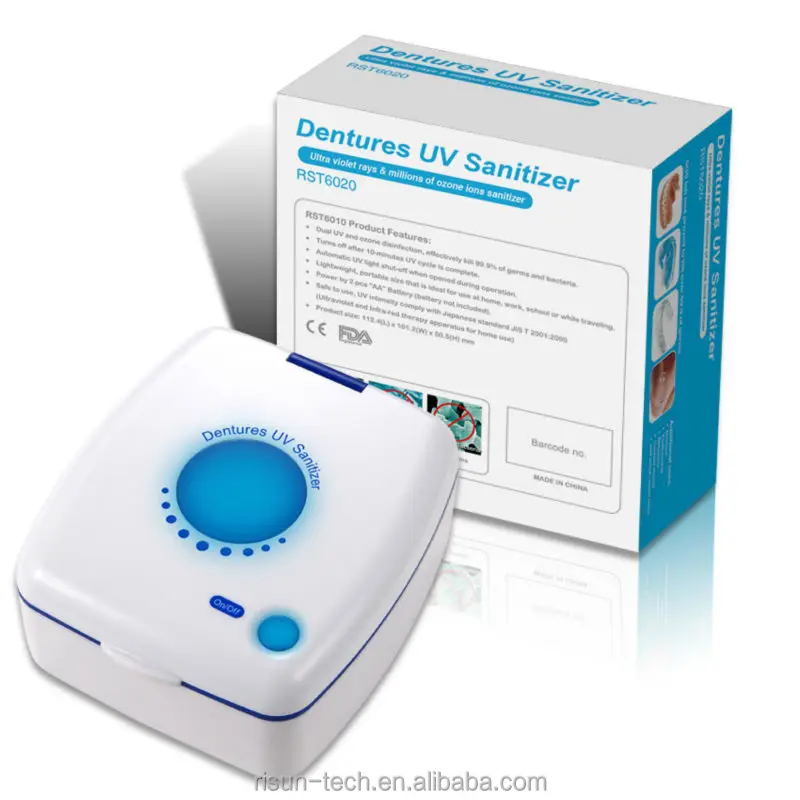 Wholesales EPA approved Portable Multifunction household U6020 Oral hygiene UV dental dentures uv sterilizer