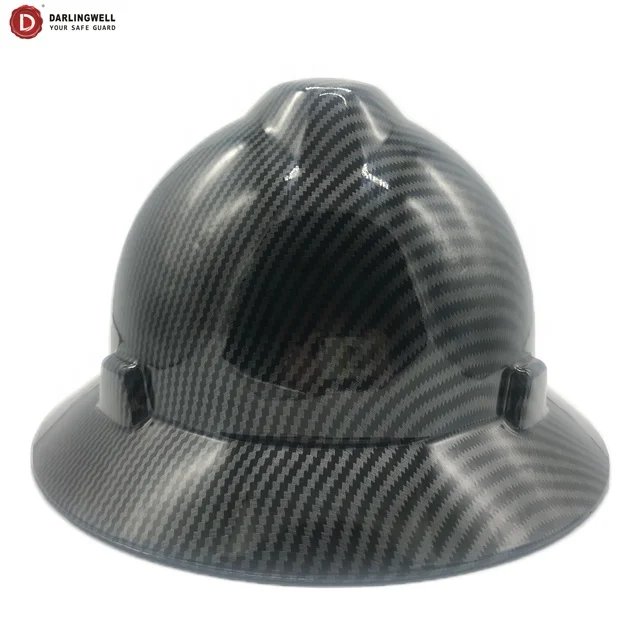 Darlingwell full brim hard hat fiberglass printing safety helmet construction mining industrial work safety helmet ansi China