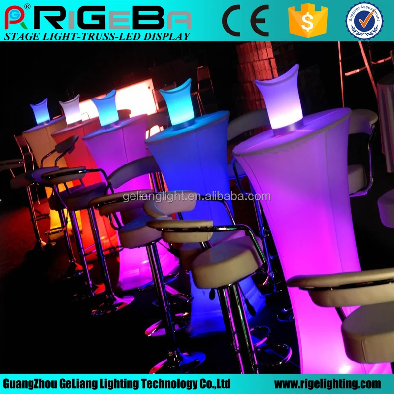 Удаленное украшение для клубов, светодиодный коктейльный стол, сияющая красота для вечеринки, оптовая цена