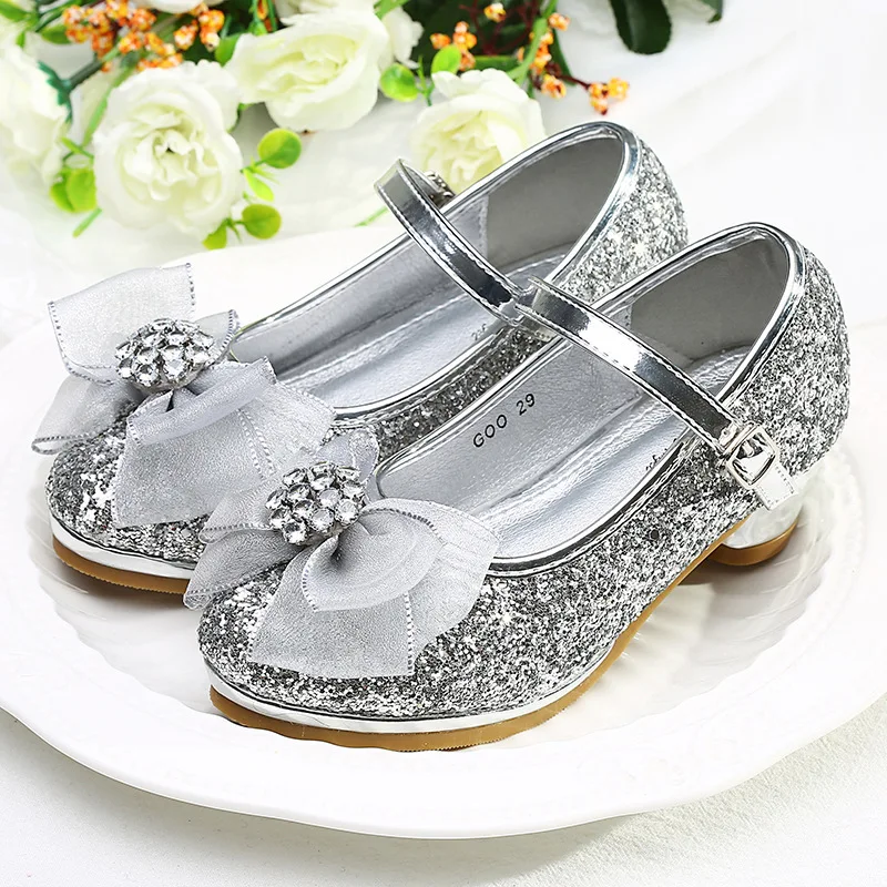 Girls high-heeled princess shoes performance shoes durable shoes