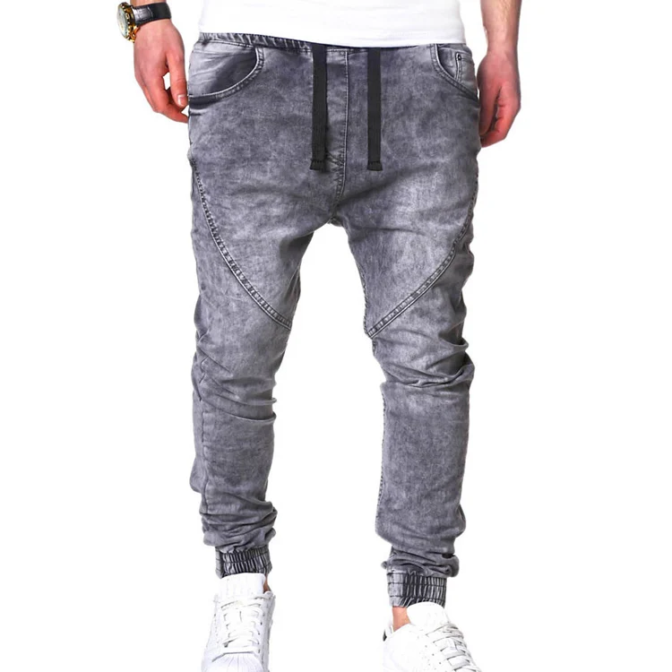 Discount Jogger Jeans With Drawstring For Man