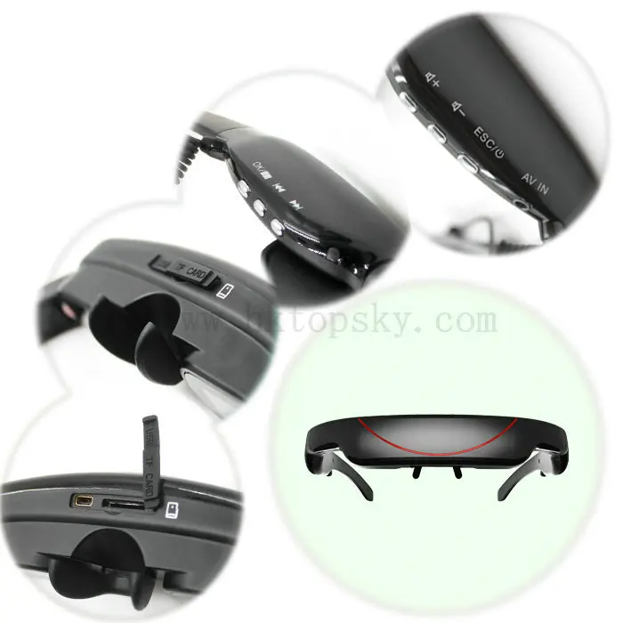 
VG320S head up display video eyewear HD video glasses 1080P video glass with low price 