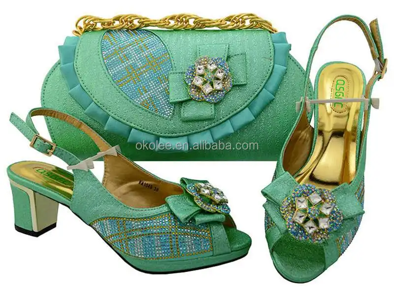 KB8483 New designs italian dress shoes with matching bags for african party size 38 to 43