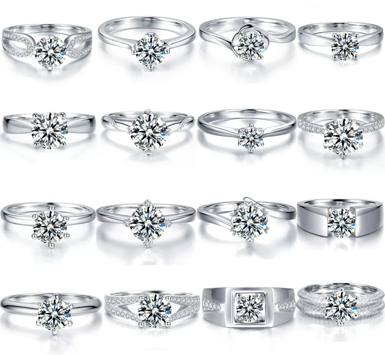 Кольцо с муассанитом для девушек ювелирное изделие под заказ цепочкой золото выполнено в стиле принцессы