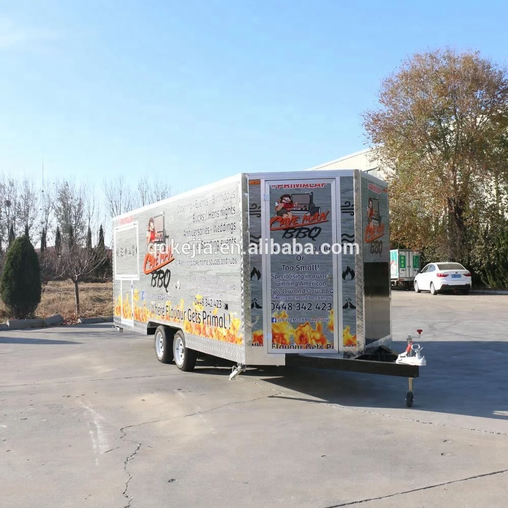 Outdoor BBQ Catering Van Grill Food van Mobile Food Cart for Sale