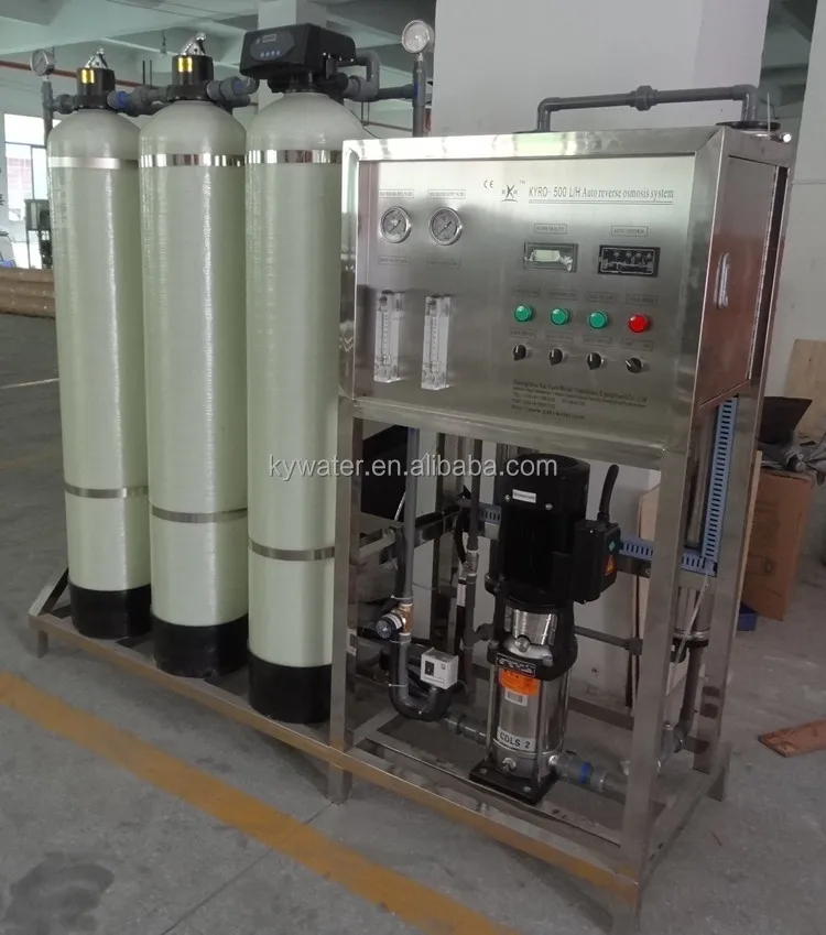 CE ISO Approved 500LPH RO water treatment system with auto water softener