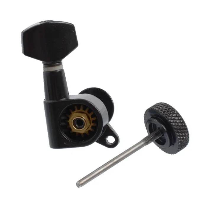 6L Sliver Locked String Guitar Tuning Pegs Keys Tuners Machine Heads for Strat Style Electric Guitar