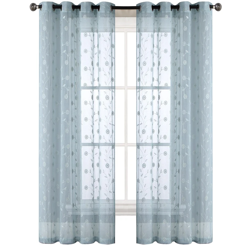 Home Textile decorative embroidery patchwork window curtain made in china