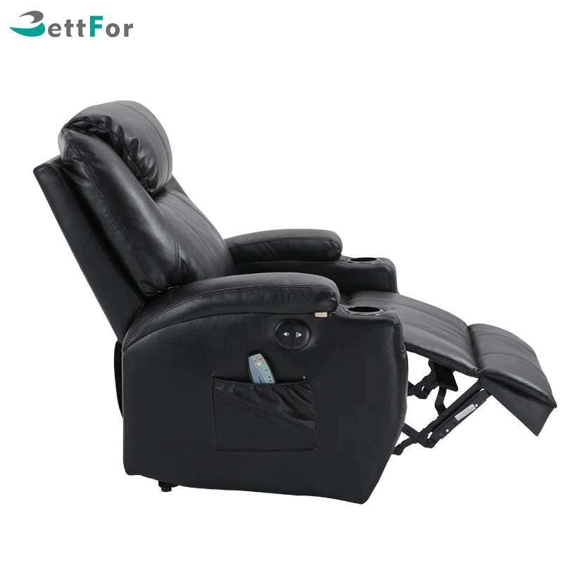 
Electric reclining single leather lazyboy recliner sofa chair with massage 