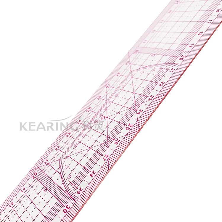 Kearing Durable Fashion Design Grading Ruler 50cm Pattern Making Ruler # 8003 for Sewn Tailors