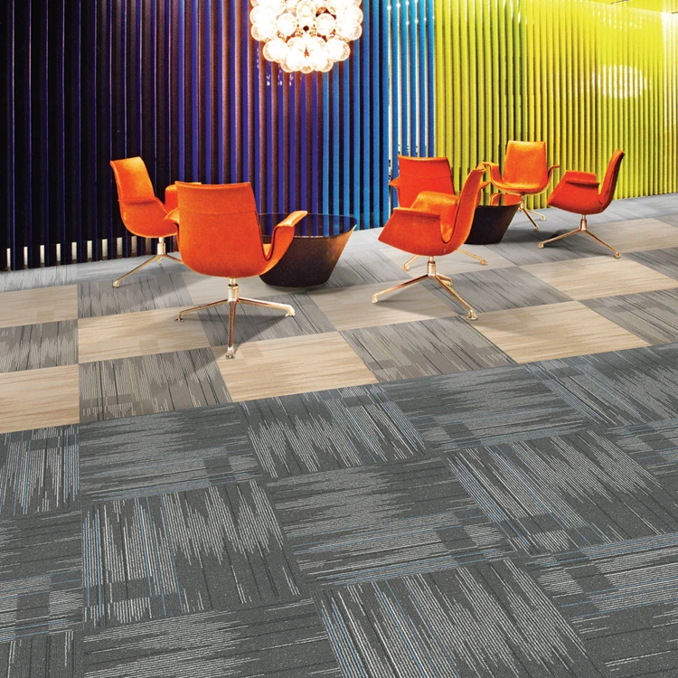 
PVC Backing office user Square Carpet Tiles 
