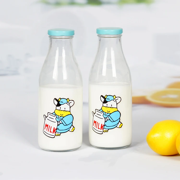 
glass milk set of 5, glasses with decal, glasses with rack 