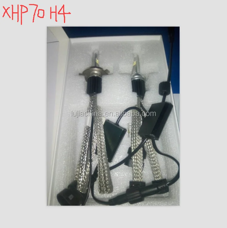 Super Bright Led Headlight L7 60w 120w 13200lm H4 Crees Xhp70 Headlight Conversion Kit Replace Halogen Xenon bulbs