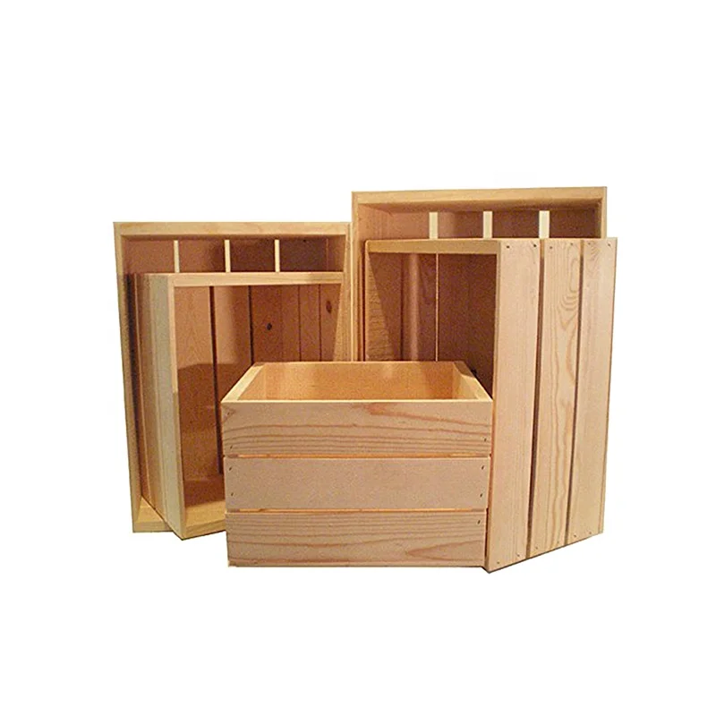 Wholesale custom Quality creative packaging wooden box