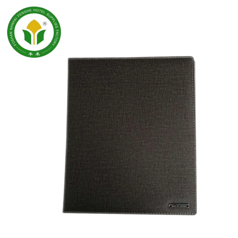 Hotel a3 a4 size leather food menu folder pvc leather menu cover
