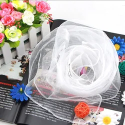 Scarves Custom Chiffon Solid Square Small Hair Silk Scarf 60*60cm
